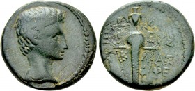 IONIA. Ephesos. Augustus (27 BC-14 AD). Ae. Asklas, archiereus; Tryphon, magistrate