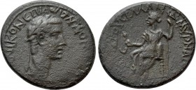 IONIA. Smyrna. Caligula (37-41). Ae. Menophanes, magistrate, and Aviola, proconsul