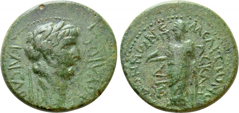 PHRYGIA. Cadi. Claudius (41-54). Ae. Meliton, son of Asklepiados, magistrate. 
...