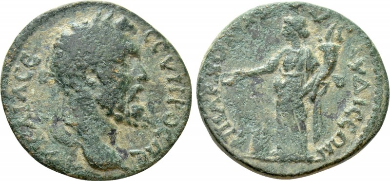 CARIA. Hydisos. Septimius Severus (193-211). Ae. 

Obv: AV KAI Λ CЄΠ CЄOVHPOC ...