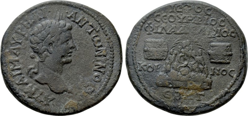 CAPPADOCIA. Caesarea. Caracalla (197-217). Ae. Dated RY 14 (205/6). 

Obv: AY ...