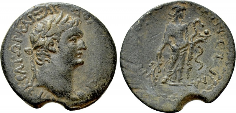 CILICIA. Irenopolis-Neronias. Domitian (81-96). Ae Assarion. Dated CY 42 (93/4)....