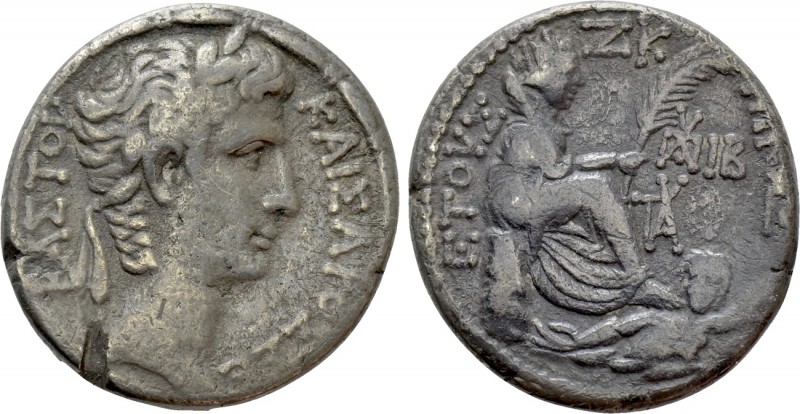 SELEUCIS & PIERIA. Antioch. Augustus (27 BC-14 AD). Tetradrachm. Dated Cos. XII ...