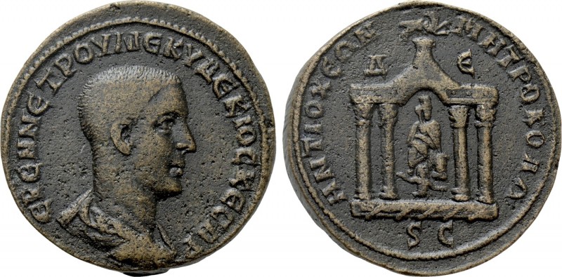 SELEUCIS & PIERIA. Antioch. Herennius Etruscus (Caesar, 249-251). Bi Tetradrachm...