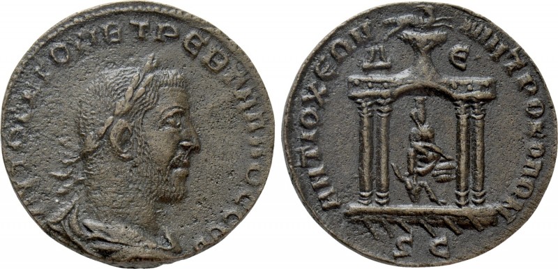 SELEUCIS & PIERIA. Antioch. Trebonianus Gallus (251-253). Ae. 

Obv: ΑΥΤΟΚ Κ Γ...