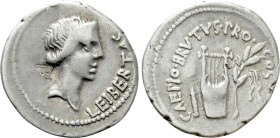 Q. SERVILIUS CAEPIO (M. JUNIUS) BRUTUS. Denarius (42 BC). Military mint traveling with Brutus in Lycia