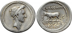 DIVUS JULIUS CAESAR (Died 44 BC). Denarius (40 BC). Rome. Q. Voconius Vitulus, moneyer