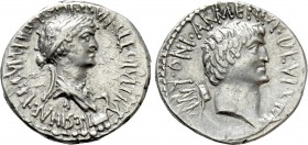 MARK ANTONY and CLEOPATRA (34 BC). Denarius