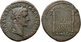 TIBERIUS (Caesar, 4-14). Semis. Lugdunum