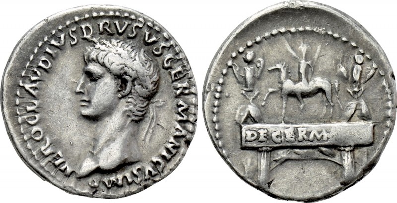 NERO CLAUDIUS DRUSUS (Died 9 BC). Denarius. Rome. Struck under Claudius (41-54)....
