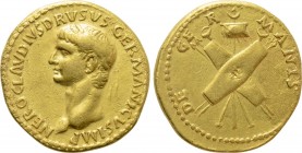 NERO CLAUDIUS DRUSUS (Died 9 BC). GOLD Aureus. Lugdunum. Struck under Claudius