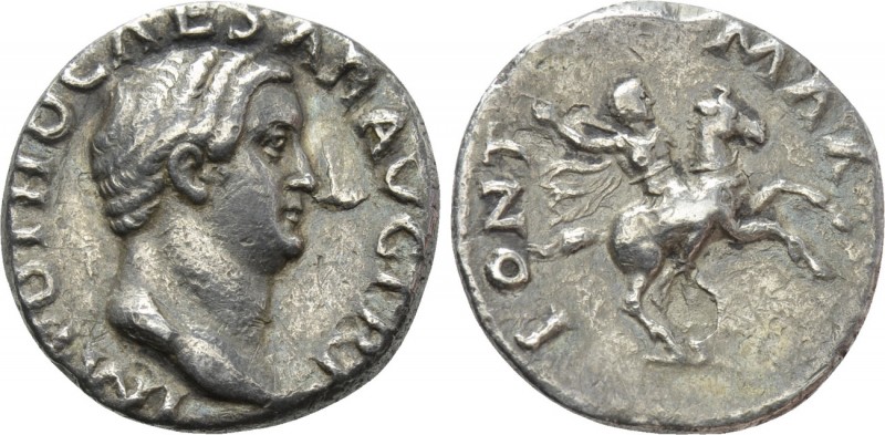 OTHO (69). Denarius. Rome. 

Obv: IMP OTHO CAESAR AVG TR P. 
Bare head right....