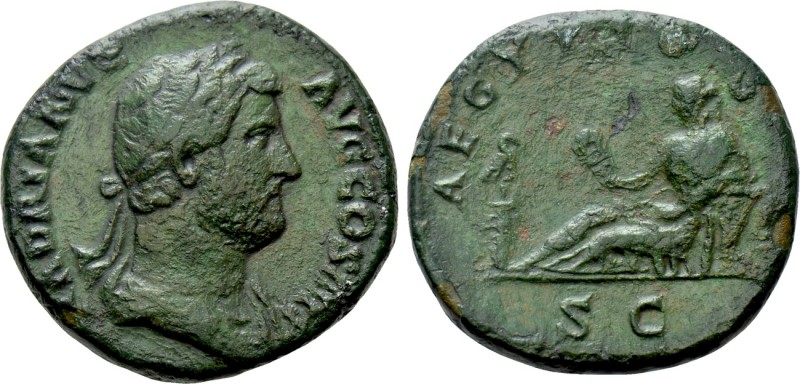 HADRIAN (117-138). As. Rome. "Travel Series" issue. 

Obv: HADRIANVS AVG COS I...