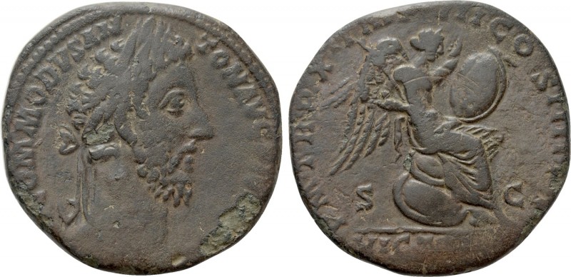 COMMODUS (177-192). Sestertius. Rome. 

Obv: M COMMODVS ANTON AVG PIVS BRIT. ...