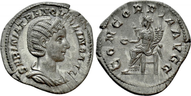 TRANQUILLINA (Augusta, 241-244). Denarius. Rome. 

Obv: SABINIA TRANQVILLINA A...