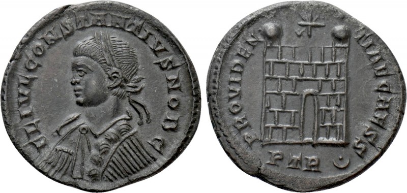 CONSTANTIUS II (337-361). Follis. Treveri. 

Obv: FL IVL CONSTANTIVS NOB C. 
...