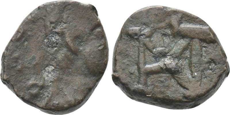 ANTHEMIUS (467-472). 1/2 Centenionalis. Rome.

Obv: Diademed bust right.
Rev:...