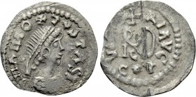GEPIDS. Theodoric (489-526). 1/4 Siliqua. Sirmium. In the name of Byzantine emperor  Anastasius I