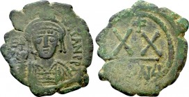 TIBERIUS II CONSTANTINE (578-582). Half Follis. Constantinople