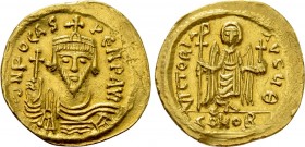 PHOCAS (602-610). GOLD Solidus. Constantinople
