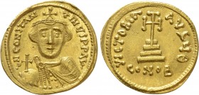 CONSTANS II (641-668). GOLD Solidus. Constantinople