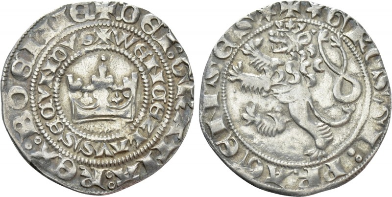 BOHEMIA. Wenzel II (1278-1305). AR 'Prager Groschen'. 

Obv: DEI GRATIA REX BO...