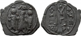 ISLAMIC. Time of the Rashidun. Pseudo-Byzantine (AH 15/16-23/4 = AD 637-643). Fals. Imitating a 'Cyprus follis', uncertain mint in Syria (or Cyprus)