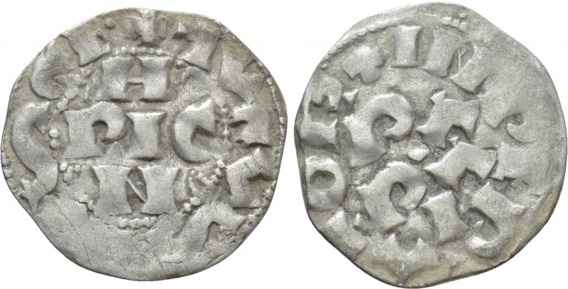 ITALY. Pavia. Federico II (1220-1250). Denaro Piccolo. 

Obv: + AVCVSIVSCE / H...
