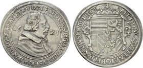 AUSTRIA. Leopold V (Archduke, 1619-1632).  Taler (1621). Hall