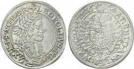 AUSTRIA. Holy Roman Empire. Habsburg. Leopold I (Emperor, 1658-1705). 15 Kreuzer (1664 Δ). Oppeln