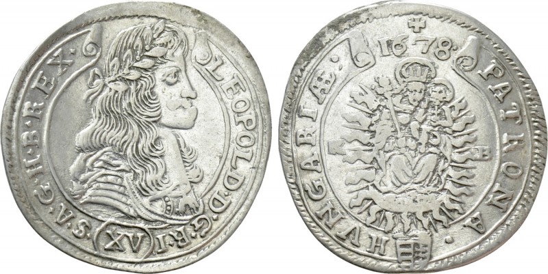 AUSTRIA. Holy Roman Empire. Habsburg. Leopold I (Emperor, 1658-1705). 15 Kreuzer...