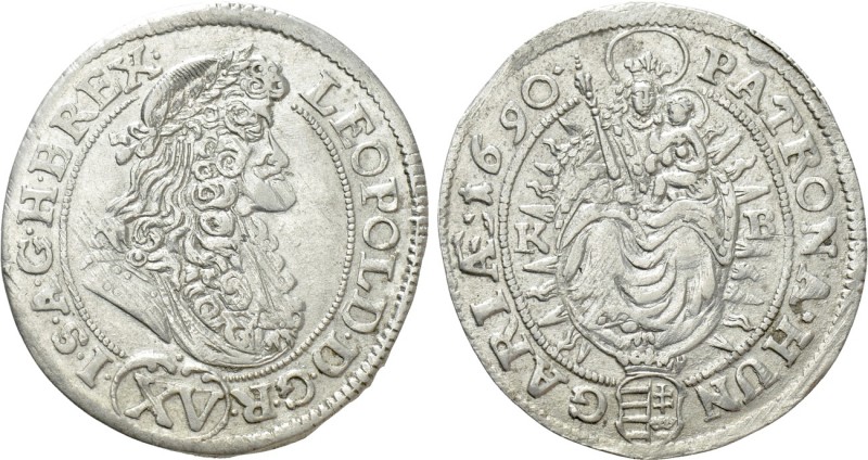 AUSTRIA. Holy Roman Empire. Habsburg. Leopold I (Emperor, 1658-1705). 15 Kreuzer...