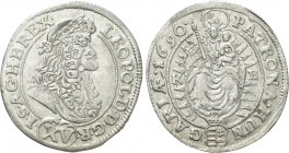 AUSTRIA. Holy Roman Empire. Habsburg. Leopold I (Emperor, 1658-1705). 15 Kreuzer (1690 KB). Kremnitz