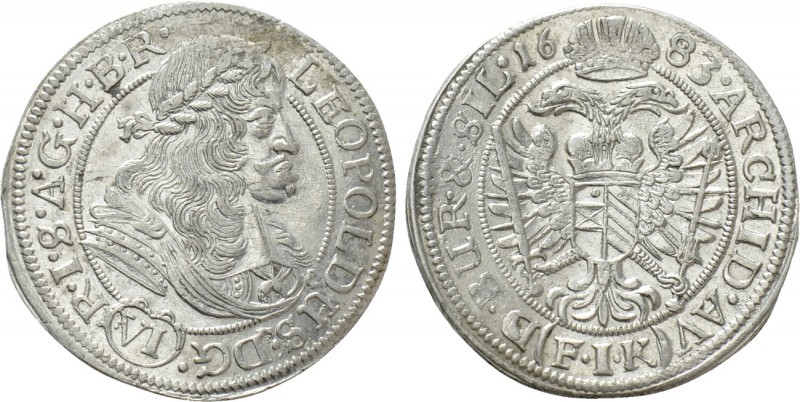 AUSTRIA. Holy Roman Empire. Habsburg. Leopold I (Emperor, 1658-1705). 6 Kreuzer ...