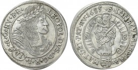 AUSTRIA. Holy Roman Empire. Habsburg. Leopold I (Emperor, 1658-1705). 6 Kreuzer (1685 NB-PO). Nagybánya