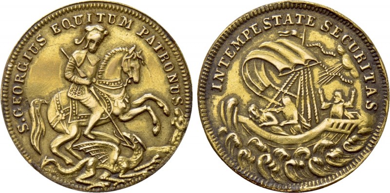 HUNGARY. GOLD Medallic Ducat (Circa 19th century). Kremnitz. 

Obv: S GEORGIVS...