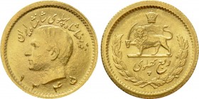 IRAN. Pahlavis. Mohammad Reza (1941-1979). GOLD 1/4 Pahlavi. Dated SH 1335 (1917 AD). Tehran