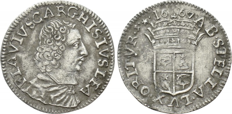ITALY. Papal States. Alexander VII (1655-1667). Luigino (1667). Avignon. 

Obv...
