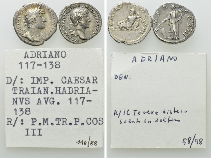 2 Denari of Hadrian. 

Obv: .
Rev: .

. 

Condition: See picture.

Weig...
