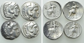 4 Tetradrachms of Alexander the Great