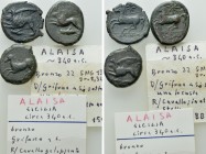 4 Bronze Coins of Sicily