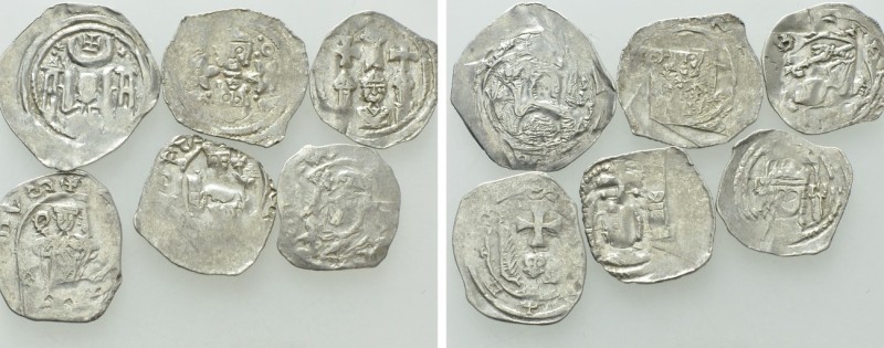 6 Medieval Coins (CNA Ca12, Ca14, Cg1, Ch8, Ca18, Ca13). 

Obv: .
Rev: .

....