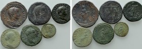 6 Roman Coins; all Tooled
