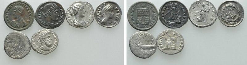 6 Roman Coins; all Tooled. 

Obv: .
Rev: .

. 

Condition: See picture.
...