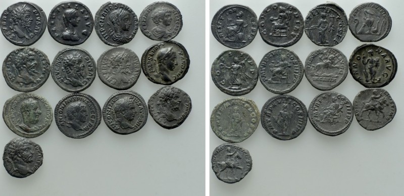 13 Roman Limes Falsa. 

Obv: .
Rev: .

. 

Condition: See picture.

Wei...
