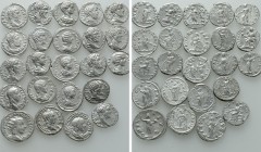 23 Roman Denarii and Antoniniani; Gordianus, Septimius Severus etc