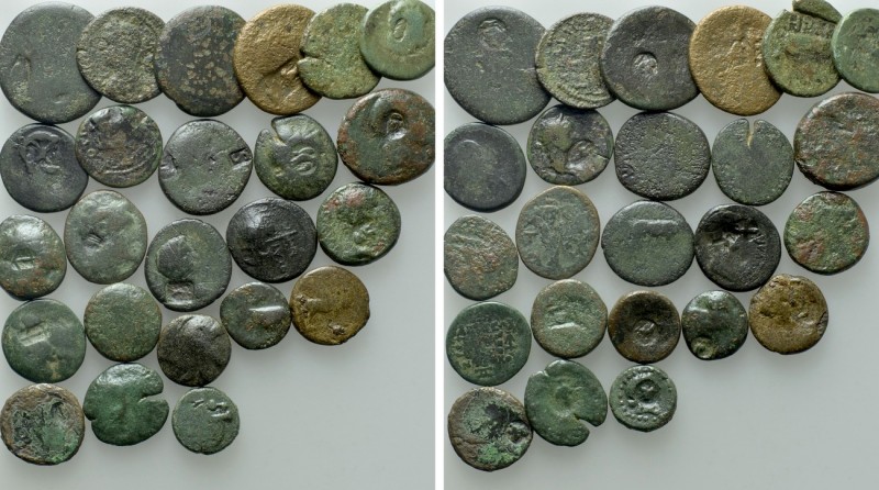 24 Coins With Counter Marks. 

Obv: .
Rev: .

. 

Condition: See picture....