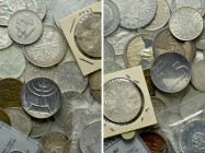 Circa 37 Modern Coins; Mostly Silver