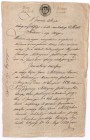 Wolne Miasto Kraków, Papier stemplowy, sygneta na groszy PIĘTNAŚCIE Papier stemplowy pochodzi z drugiego okresu istnienia WMK tj. 1820-1833, kiedy to ...