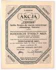 Centra Katowice, 10.000 marek 1923 Ceniony walor spożywczej spółki z Katowic. Co prawda spółka szczególnych sukcesów gospodarczych nie odniosła, ale z...